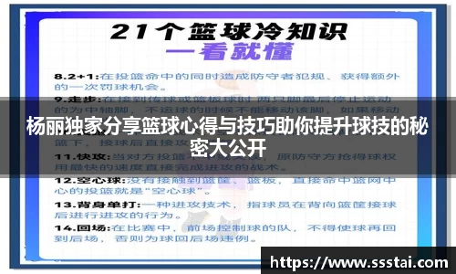 杨丽独家分享篮球心得与技巧助你提升球技的秘密大公开